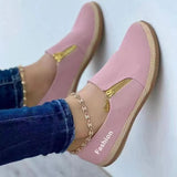 Breakj Single-Shoe Women's Light Mouth Casual Solid Color Side Zipper Loose Bottom Rope Large Women's Single