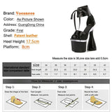 Super High Heel 17.5CM Round Heels Pole Dance Shoes Summer Modern Sexy Stripper Nightclub Ankle Strap Sandals For