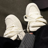 Breakj Shoes To Destroy The Aesthetic Double Shoes Tongue National Trend Men's Shoes Men's Fashion Shoes Bread Shoes Men's And Women's Same Small White