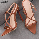 New Pink Sandals For Women Summer PVC Transparent Open Toe Ladies High Heels Pumps Fashion Buckle Strap Party Dress