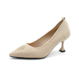 Women Pumps Summer Shoes Thin High Heels Sexy Pointed Toe Slip-on Wedding Party Brand Fashion Shoes For Lady Female