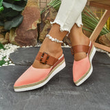 Breakj Women's Sandals 2025 Summer New Flat Bottom Slope And Pointed Casual Women's Cool Slippers