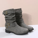 Breakj Women's Boots 2025 Autumn And Winter New Low-Bottom Low-Key And Women's Boots In The Boots Women's