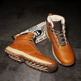 Breakj And Winter Rubber Warm Men Sgs Round Head Brown Flat And Retro