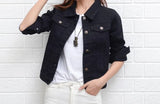 Jacket and Coats for Women 2019 Autumn Candy Color Casual Short Denim Jacket Chaqueta Mujer Casaco Jaqueta