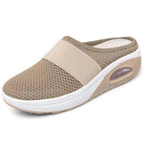 Summer Women Wedge Sandals Premium Orthopedic Open Toe Sandals Vintage Anti-slip Leather Casual Female Platform Retro