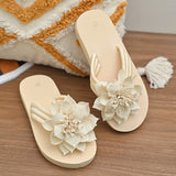 Breakj Sandals Women's Summer Flat Base Soft Soles Tug And Fairy 2025 New Beach