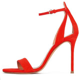 Lady's Fashionable And Elegant Large-Size Open-Toed High-Heeled