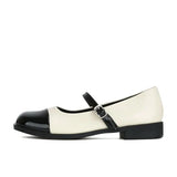 Evening Wind Gentle Thick Soles Mary Jane Single Shoes Spring And Autumn Fragrant Style British Small Leather Shoes INS