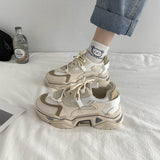 sneakers Patchwork Woman Vulcanize Shoes 2023 spring Platform Sneakers Breathable Mesh Ladies Footwear Casual