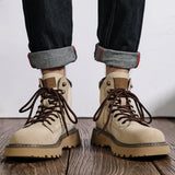 Breakj Wind Martin Boots Overalls Fashion Shoes 2023 New Autumn And Winter Platform Overalls Rhubarb Boots