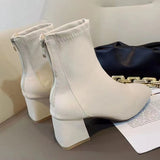 Breakj Martin Zippered Female Children Coarse And Women's Short Boots And New Boots After The Boots 2025 Square