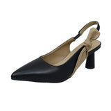 Breakj Version Of The Tendered Tie With High-Heeled Sandals Women 2025 Summer New Large-Size Small Pointed Fine Heel Single Shoes Fashion