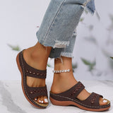 Breakj Women's Sandals Sloping And 2025 New Retro Line Anti-Slip Light Soft Back Comfortable