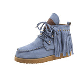 2025 New Esopaline With Short Boots Female Western Cowboy Velvet Tute Tatry Tatry Flat