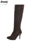 Classic dropship large sizes 47 thin high heels Women's Shoes Woman 2023 sexy party women knee-high boots