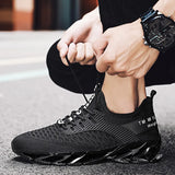 Breakj Men's Shoes Junior Outdoor Running Shoes Low Casual Shoes Fly Weave Fish Scale Net Cloth Breathable
