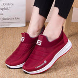 Boots For Women 2021 Warm Plush Fur Ankle Boots Winter Female Slip On Flat Casual Shoes Plus Velvet Waterproof Women