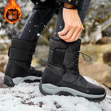Men's Down Snow Boots Plus Thick Warm And Cold Cotton Shoes Northeast Waterproof And Anti-Slip Outdoor Cotton