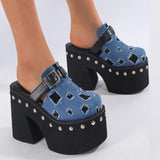 Breakj Goods 11Cm Thick Bottom Pine Cake Bun Head Large Size Lady Summer Wearing Slippers