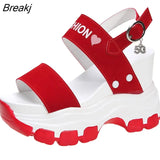 New Summer Women Platform Sandals Female Wedges Comfortable Shoes for Women Fish Toe Outdoor Height Increase