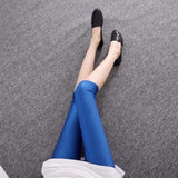 Sexy Solid Candy Neon Leggings Spandex Women's Capris Stretched Jeggings Dancing Pant Fitness