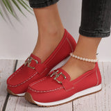 Breakj Casual Sneakers Casual Ladies Metal Chain 2025 Summer New Large-Size Single