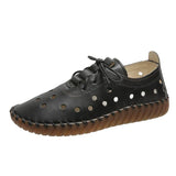 Latest Design Women's Flat Chest Breathable Oxford Women's Shoes Casual Lace Leather Felt Casual