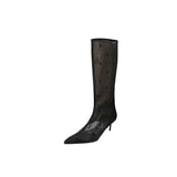 Breakj Summer New Sharp And Temperament Thin French Fashion Sexy And High Fishnet