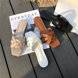 New Women Brand Slippers Summer Slides Open Toe Flat Casual Shoes Leisure Sandal Female Beach Flip Flops Big Size