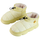 Winter Cotton Shoes for Women Down Waterproof Lightweight Snow Boots Female Thick Bottom Keep Warm Plush Ankle Boots