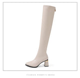 Women Winter Boots Warm and Comfortable Non-slip Waterproof Long Boots Fashion Womans High Heel Boots Zapatos De Mujer