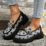 Breakj British Wind Black Leather Shoes Women 2025 Summer New Thick Soles Pedal French Lefu