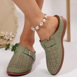 Breakj Slippers Women's New Baotou Metal Hollow Women's Shoes 43-Yard Wish In The Summer Of