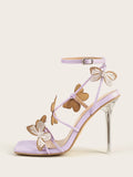New Bow With Crystal And High Heel Sandals LZ-73 In