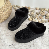 Breakj Winter New Fur Integrated Large-Size Fashion Thick Bottom Snow Boots Northeast Thick Cotton Shoes Short