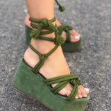 Breakj Women's Shoes 2023 Summer New Fish Mouth Strap Slopes And Sandals Women's Large-Size Thick-Soled