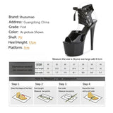 Women 2023 Sexy High Heels Strip Pole Dance Gladiator Plus Size Sandals Fetishism Ankle Strap Sexy Platform Wedding