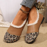 Velvet Bean Shoes Women 2025 Winter New Retro Women's Shoes Round Head Soft Skin One Foot To Keep Warm Cotton