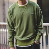Vintage Badge Sweatshirt Lover Solid Retro Autumn Cotton Sweatershirt Men's Sweatshirts Clothing Coat Homm