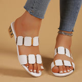 Breakj Women Wear 2025 New Fairy Wind And Fashion Large-Size Cool Slippers High Heels Women's Shoes In The