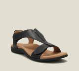 Breakj Summer New Large-Size Casual Women's Sandals Flat-Soled Thick-Soled Magic Stick Casual Beach