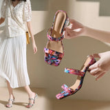 Breakj Spring And Summer New Crystal And Transparent Slippers Women's Heads With High-Color High-Smelly