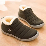 Shoes Women Slip On Waterproof Shoes Fashion Breathable Outdoor Fur Warm Winter Casual Shoes Sneakers Women Plus