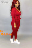 Fall PINK Letter Print Tracksuits Women Zip Hooded Long Sleeve Coat And Pants Two Piece Set Female Casual Sport