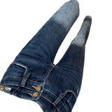 Blue Versatile Jeans Female Fall 2024 High Waist Giant Show Slim Pencil Pants Elastic Tight Small Boots