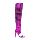 Spring New Large Size Serpentine Fashionable Sexy Thigh Leather