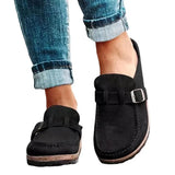 Breakj Head Down With Casual Lady Half-Tug Large Size Sandals Women's Shoes A Large