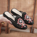 Breakj Satin Embroidered Cloth Shoes 2023 Spring / Summer New Ladies Summer Sandals Bag