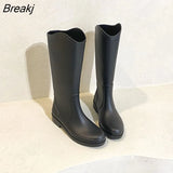 Rain Boots Women High Boots Women's Waterproof Non-slip Water Boots Wear-resistant Outer Wear Kitchen Work Rubber